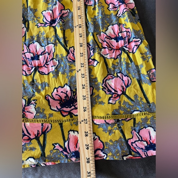 Anthropologie Daniel Rainn Top Olivette Pintucked Floral Flowy Tunic Blouse 2X - Picture 14 of 15